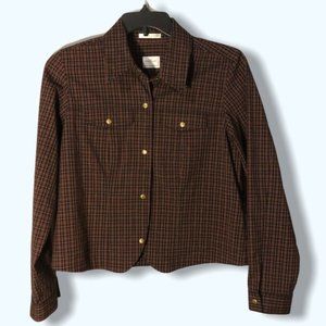 Emma James Plaid “Shacket” Jacket Sz Lg